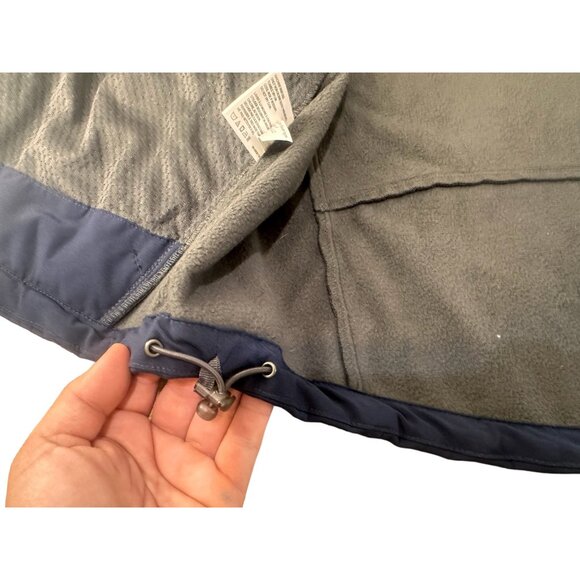 Eddie Bauer Soft Shell Jacket Men Large Blue Full Zip Waterproof Gorpcore Office - Picture 16 of 16